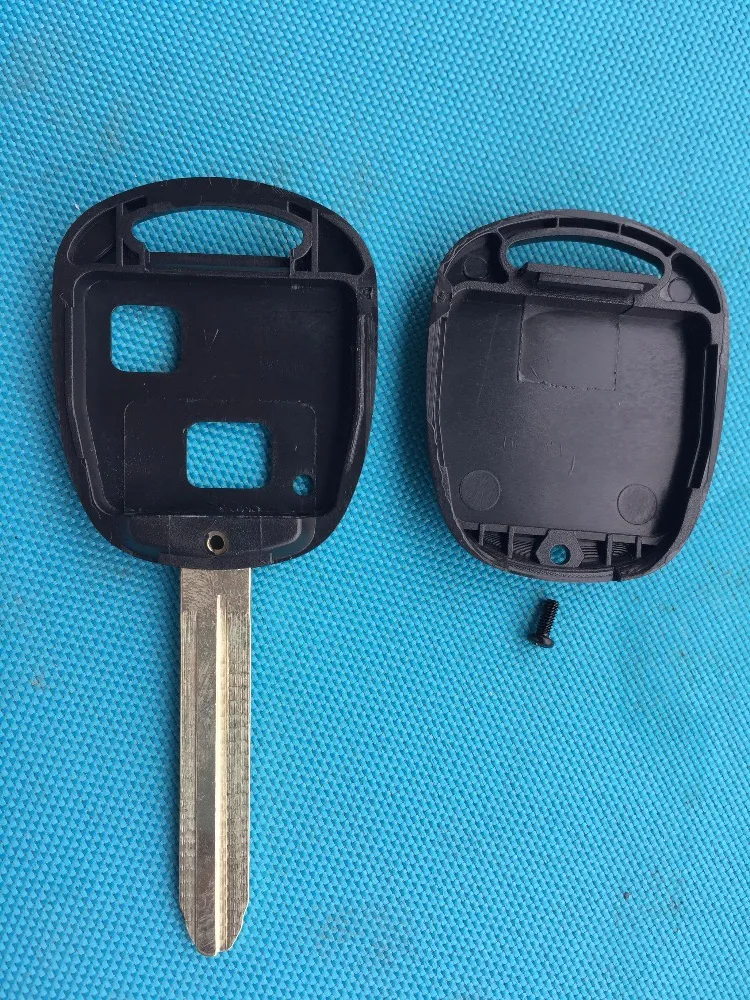 Заготовка ключа ZABEUDEIR для Toyota Corolla Camry Celica Rav 4 Yaris Prado 2 кнопки дистанционного Корпус