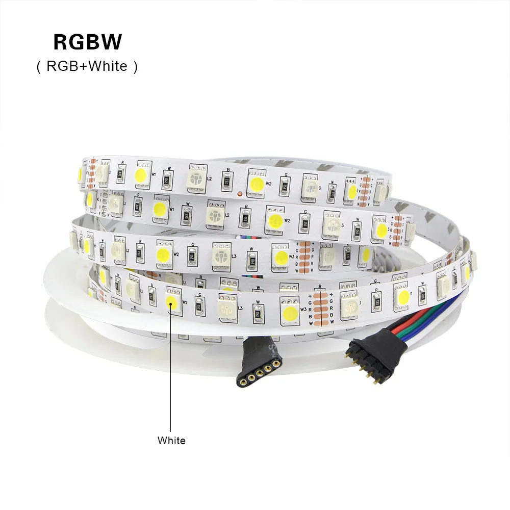 11 цветов 5050 SMD светодиодный светильник 5 м 12 в RGB RGBW RGBWW водонепроницаемый декоративный светильник 60 Светодиодный s/M желтый, розовый, голубой