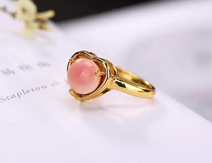 

Sterling S925 925 silver rings gilding heart shape trendy ring