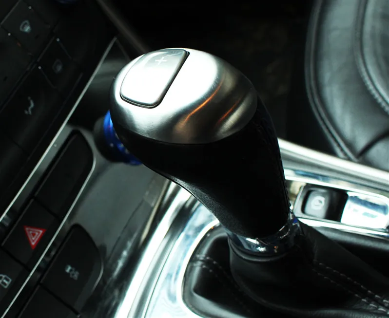

High quality Stainless steel gear cover trim auto accessories 2pcs for Chevolet 2012 2013 2014 2015 Malibu accessories