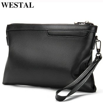 

WESTAL Genuine Leather wallet male Men's Wallets for Credit Card Holder Clutch Male bags Coin Purse Men casual portmonee 8697