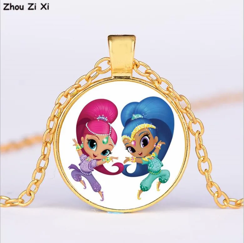 Shimmer And Shine wish little sister time Драгоценное Ожерелье игрушки