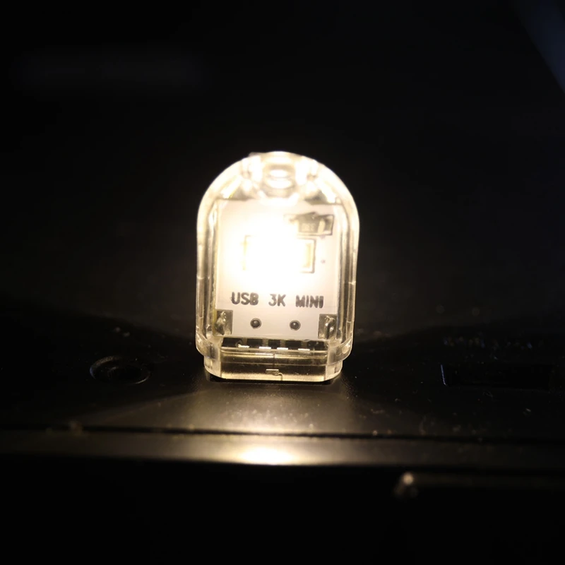 1 шт. Mini 2 светодиодный s USB 5V светодиодный Ночной светильник Настольная лампа для чтения книг, лампа для кемпинга детских подарков для мобильного Зарядное устройство ноутбуки - Испускаемый цвет: 2