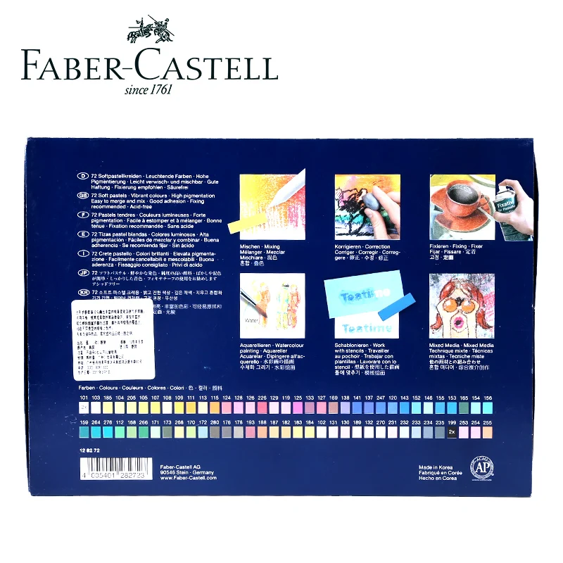Faber Castell мягкая Пастельная мини картонная коробка 24/48/72 художественный Рисунок