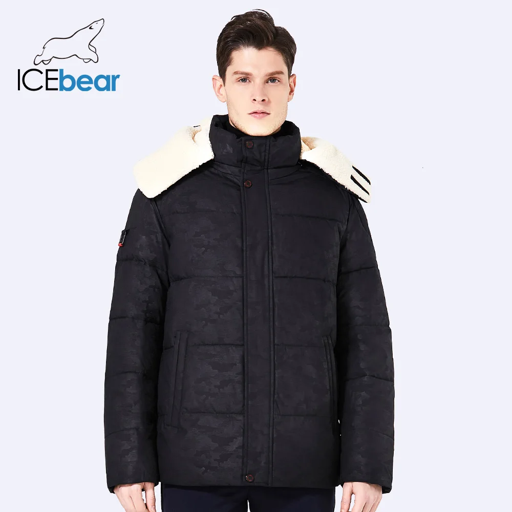 ICEbear 2017 Winter Men's Jacket Obscure Camouflage Double