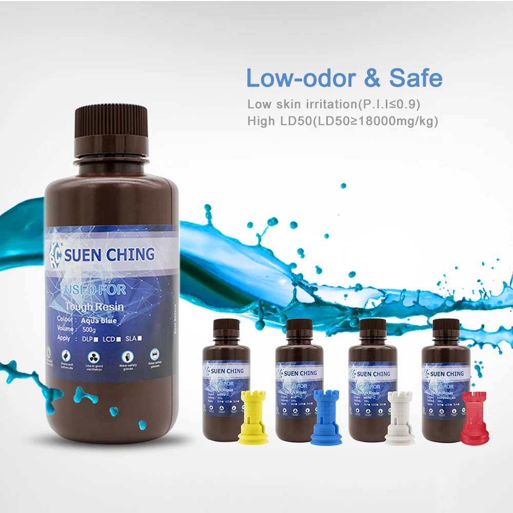 

500ML SLA Resin 3d Printer Low-odor Tough Resin Material 3D Printing Rapid Resin filament for LCD UV Curing for Anycubic Photon