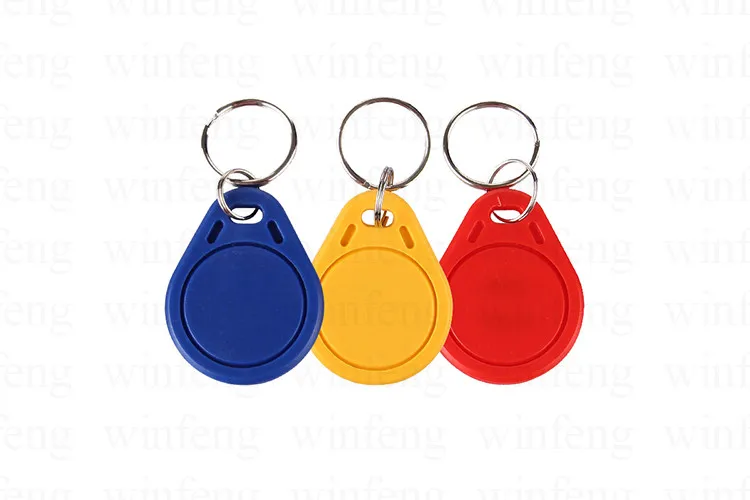 

50pcs/lot 125khz RFID Tag Key Fob Keyfobs Keychain Ring Token Proximity ID Card Chip EM 4100 TK4100 for Access Control