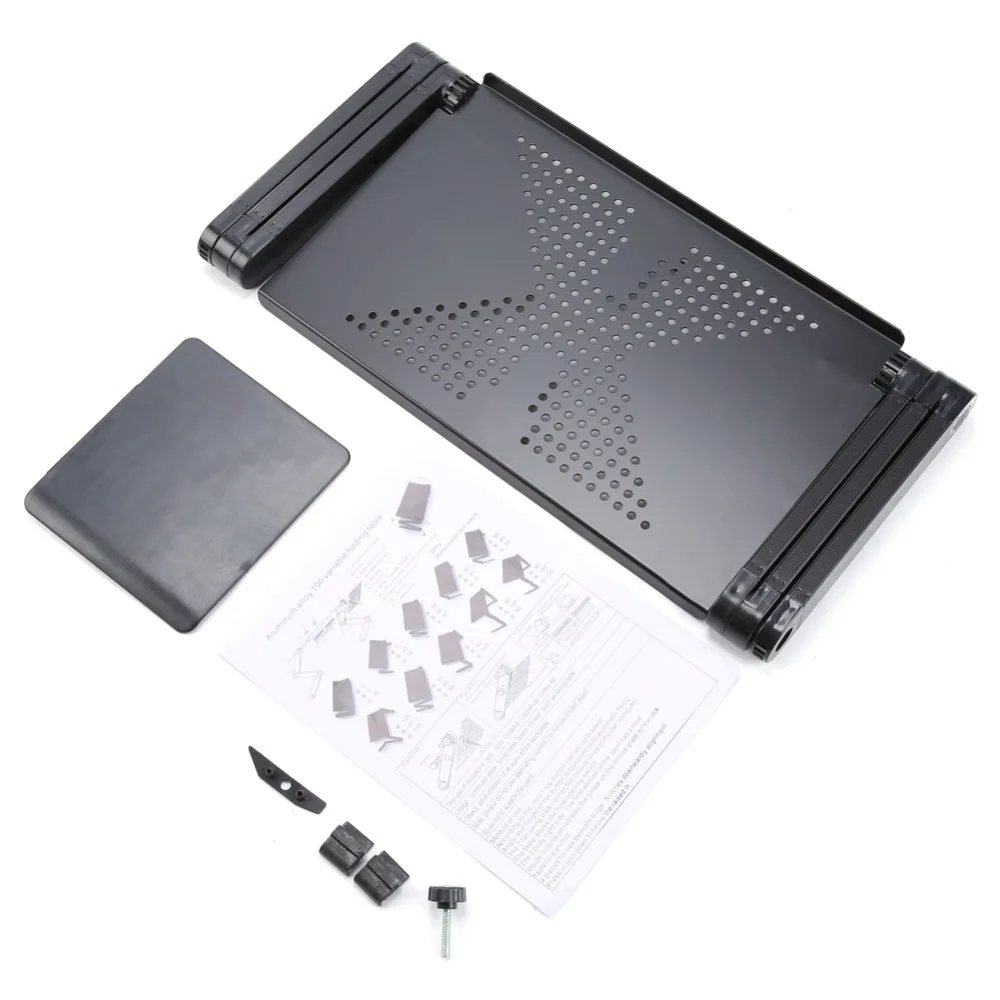  Portable foldable adjustable folding table for Laptop Desk Computer mesa para notebook Stand Tray F