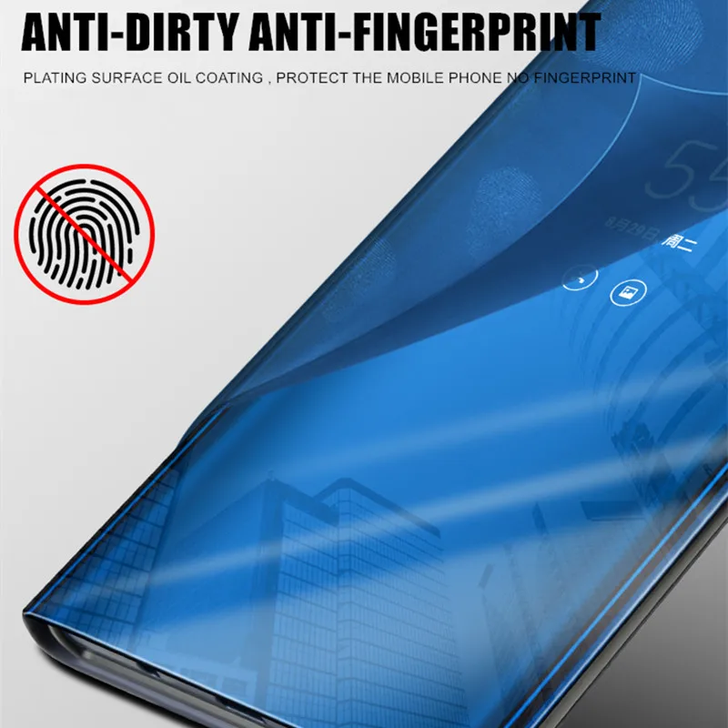 Зеркальный смарт чехол для Samsung Galaxy A3 A5 A7 2017 A8 A9 A6 Plus 2018 J2 J5 J7 J3 PRIME 2 CORE NEO