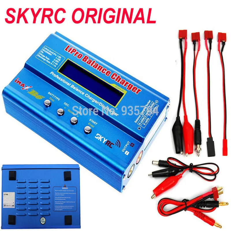 

Free shipping SKYRC Original IMAX B6 RC Lipo NiMh Battery Digital Balance Charger with T Plug or Tamiya Connector Calbe