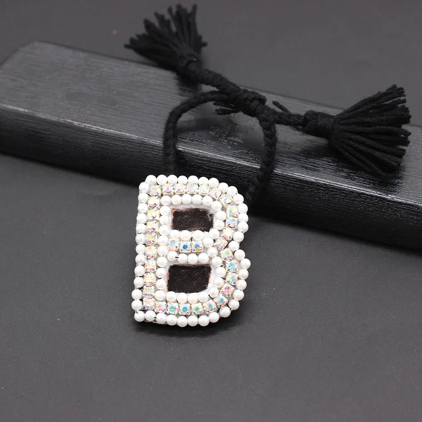 Стильный минималистичный белый жемчужный браслет с буквами модный темперамент ручной работы жемчужные частицы браслет с буквами 862