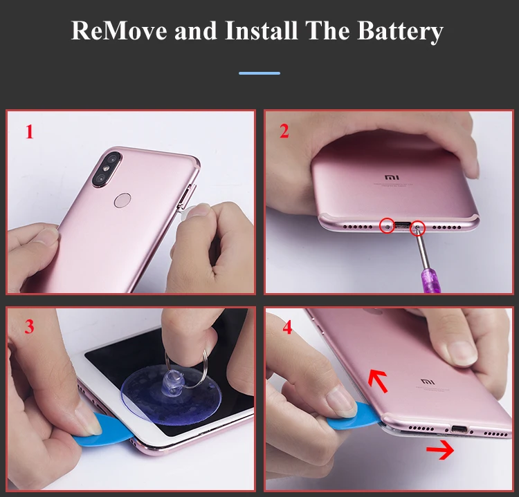 Nohon Battery For Xiaomi 6X BN36 Mi 6X Real Capacity 2910mAh 3010mAh mobile Li-polymer Bateria +Tools For Xiaomi Mi 6X Batteries 2019 Details (09)