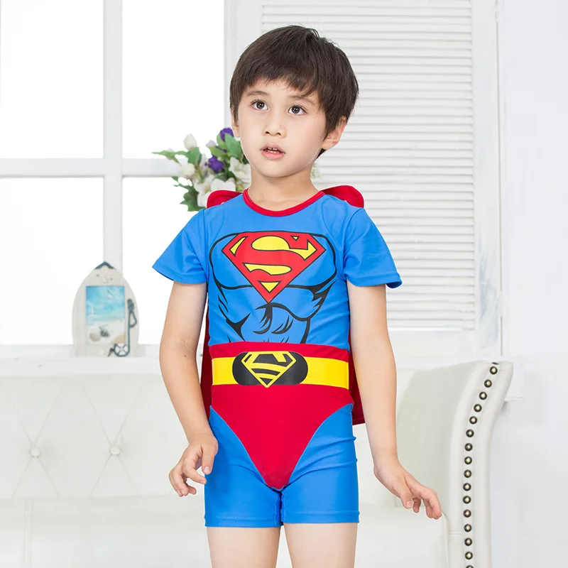 Kids Baby Boys Summer Superman Swimwear Beachwear Clothes Infant