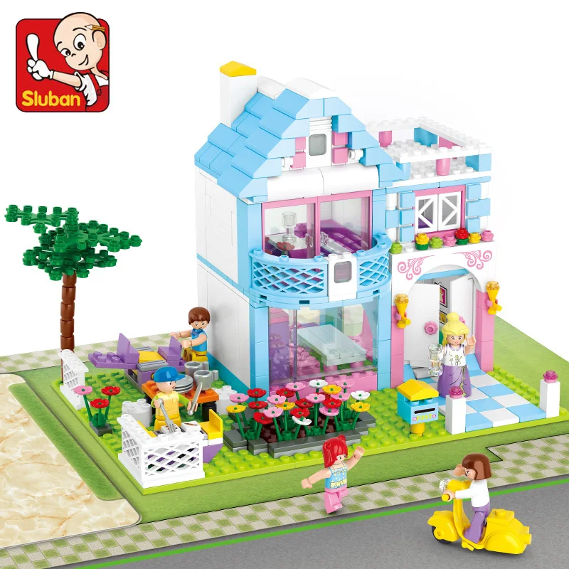 

Sluban Building Block Girl Dream Friends Garden Villa 539pcs Educational Bricks Toy-Boy No retail box