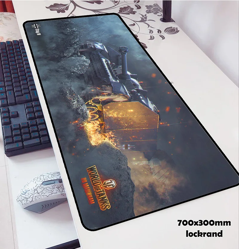World of tanks mouse pad 700x300x3mm pad mouse notbook computer padmouse wot gaming mousepad gamer to keyboard mats mouse pad gaming mousepad