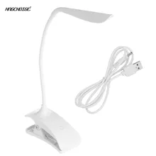 HNGCHOIGE Dimmable USB Rechargeable Touch Sensor LED Clip-On Table Reading Light Desk Lamp desk lamp usb rechargeable touch switch led clip on table reading light dc 5v 500ma night light