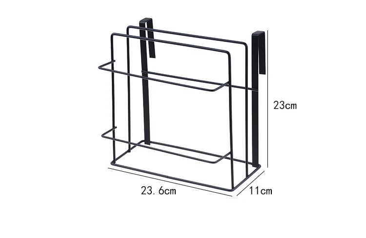 Выбор Забавный металлический над дверью подвесной шкаф для посуды разделочная доска Органайзер черный кухонный держатель разделочной доски для двери шкафа