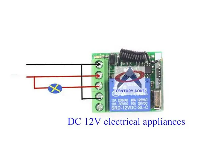 Универсальный DC 12 В мини беспроводной Радио пульт дистанционного управления светильник переключатель системы приемник+ передатчик 433 МГц