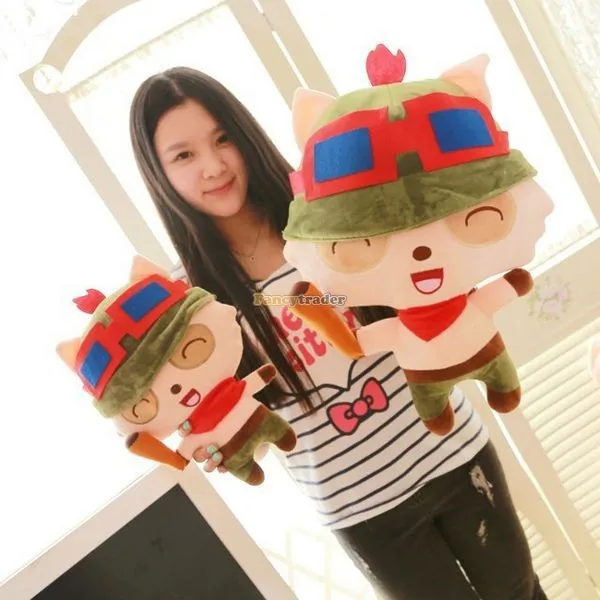 Fancytrader 33'' 85cm Super Cute Soft Plush Biggest LOL Teemo Toy, Free Shipping FT50149 (3)