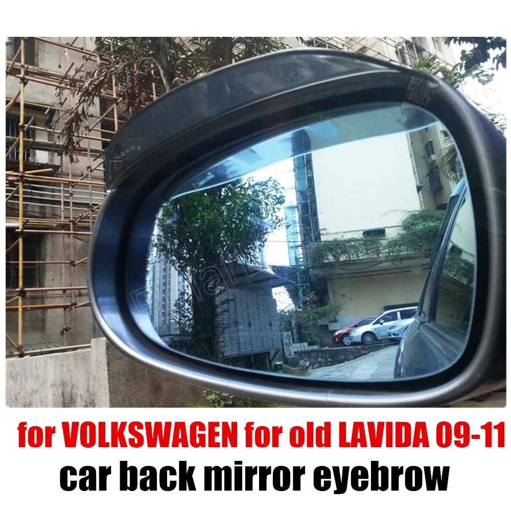 2X Rearview Mirror Rain eyebrow Shade Rainproof Blades Flexible Car
