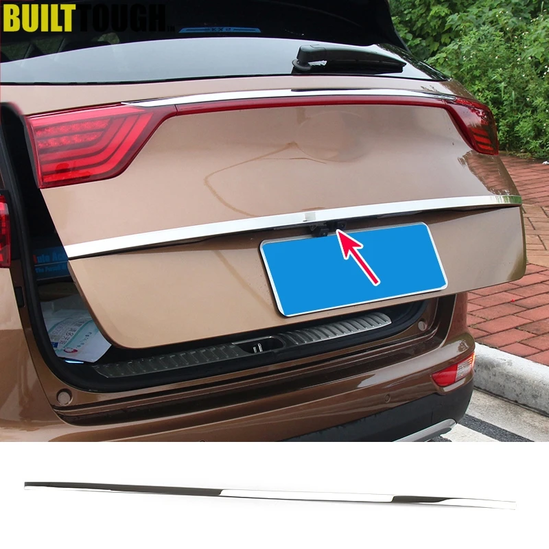 

For Kia Sportage QL 2017 - 2020 Chrome Rear Trunk Lid Tailgate Cover Trim Hatch Door Handle Molding Garnish Accent Strip Styling