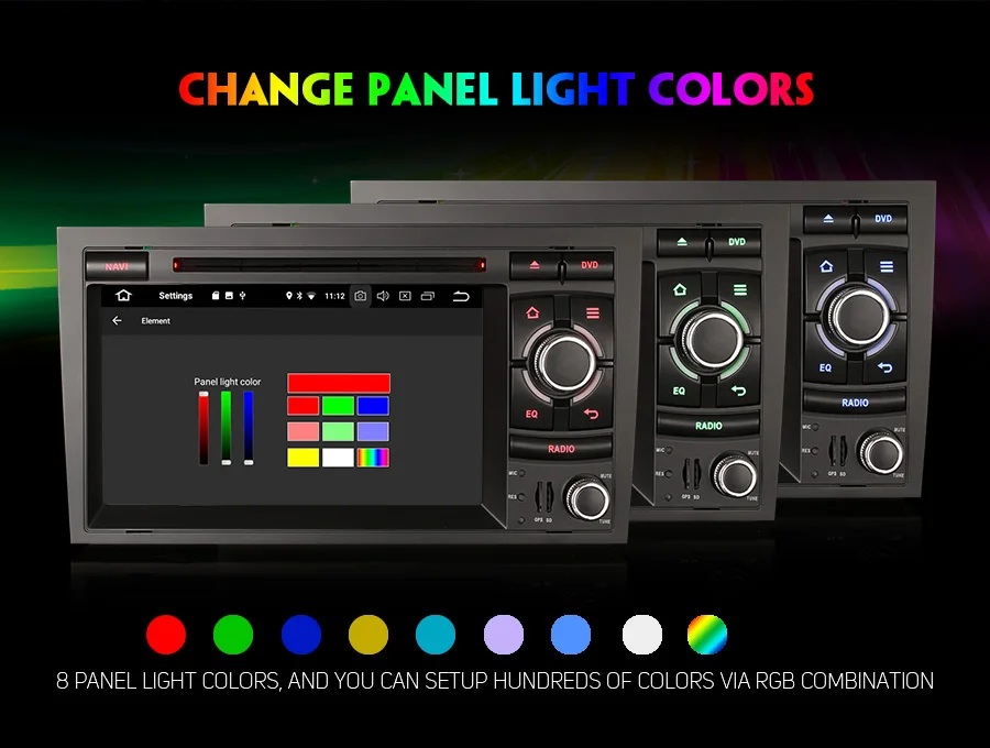 Best Erisin ES3974A PX30 Android 8.1 Car Multimedia Player 7" Car DVD GPS for AUDI A4 S4 RS4 B9 B7 SEAT EXEO 6