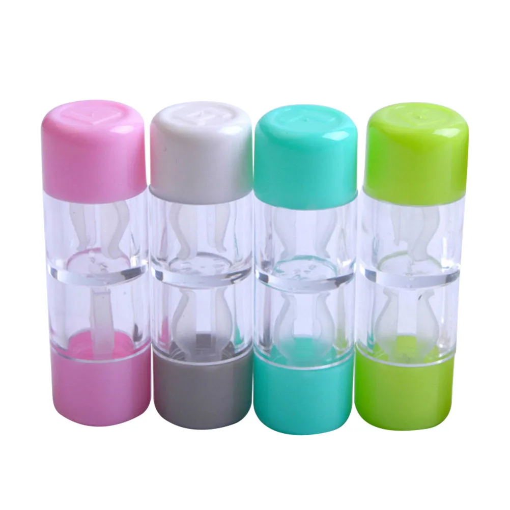 

4PCS Mini Travel RGP Hard Contact Lens Case Protective Box Cosmetic Contact Lens Container Holder