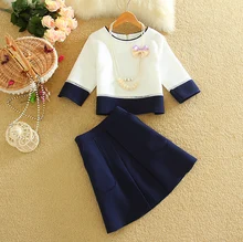 Hot sale Spring Autumn Women Fashion Tops+Skirts Outfits Elastic Waist Mini Skirt Clothes Suits Woman T-shirts Jumper Tops Sets