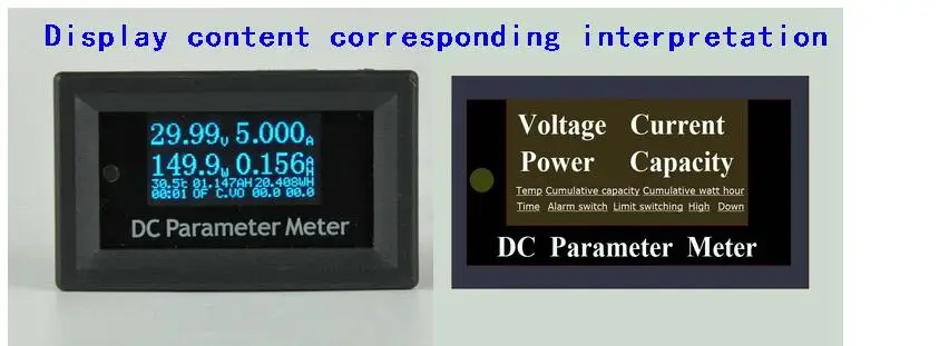 12 в 1 OLED DC 200 50 А измеритель мощности Электрический кумулятивный напряжения тока