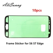 AliSunny 10 шт. ЖК-рамка наклейка для Samsung Galaxy S6 G920 S6 Edge S7 G930 S7 Edge S8 Plus передняя рамка Клейкая Лента