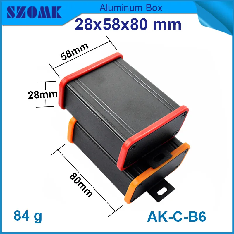 

1 piece anodizing aluminum housing enclosure for power supply box szomk junction case 28*58*100mm