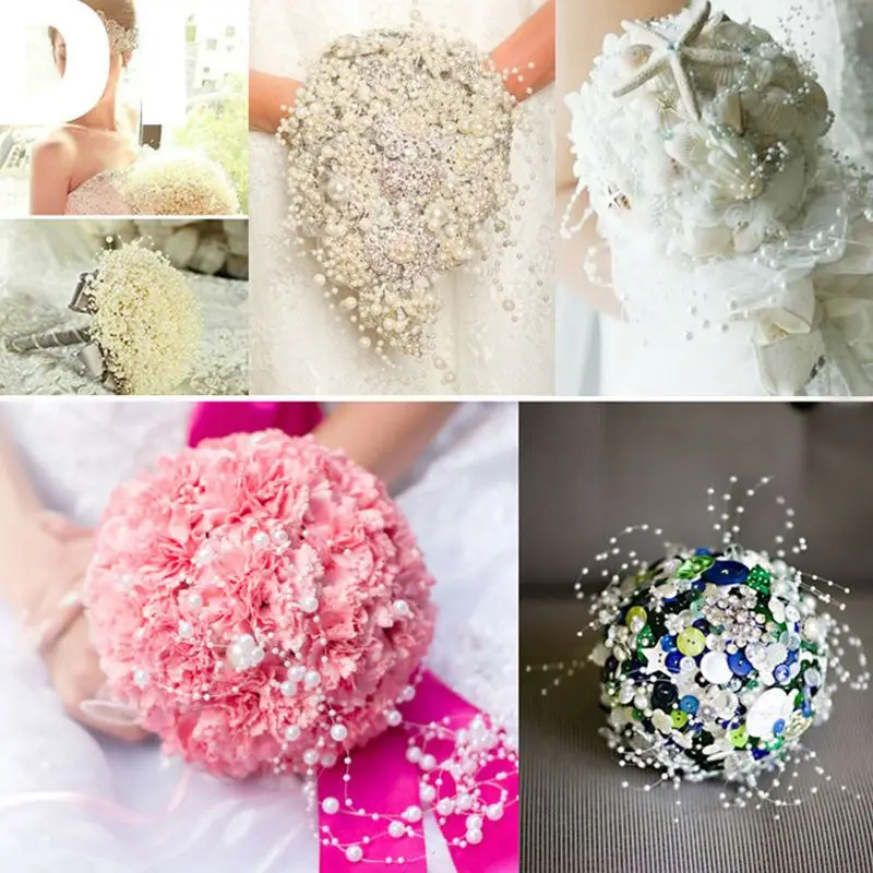 5m-4pcs-lot-17Colors-Fishing-Line-Artificial-Pearls-Beads-Chain-Garland-Flowers-For-DIY-Wedding-Party