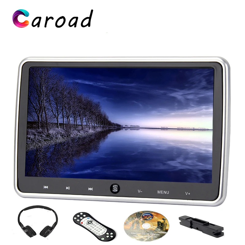 

Caroad 10.1 Inch Car Headrest Monitor with HD Digital LCD Screen DVD Audio Video Player with USB/SD/HDMI/IR/FM Transmitter/Game