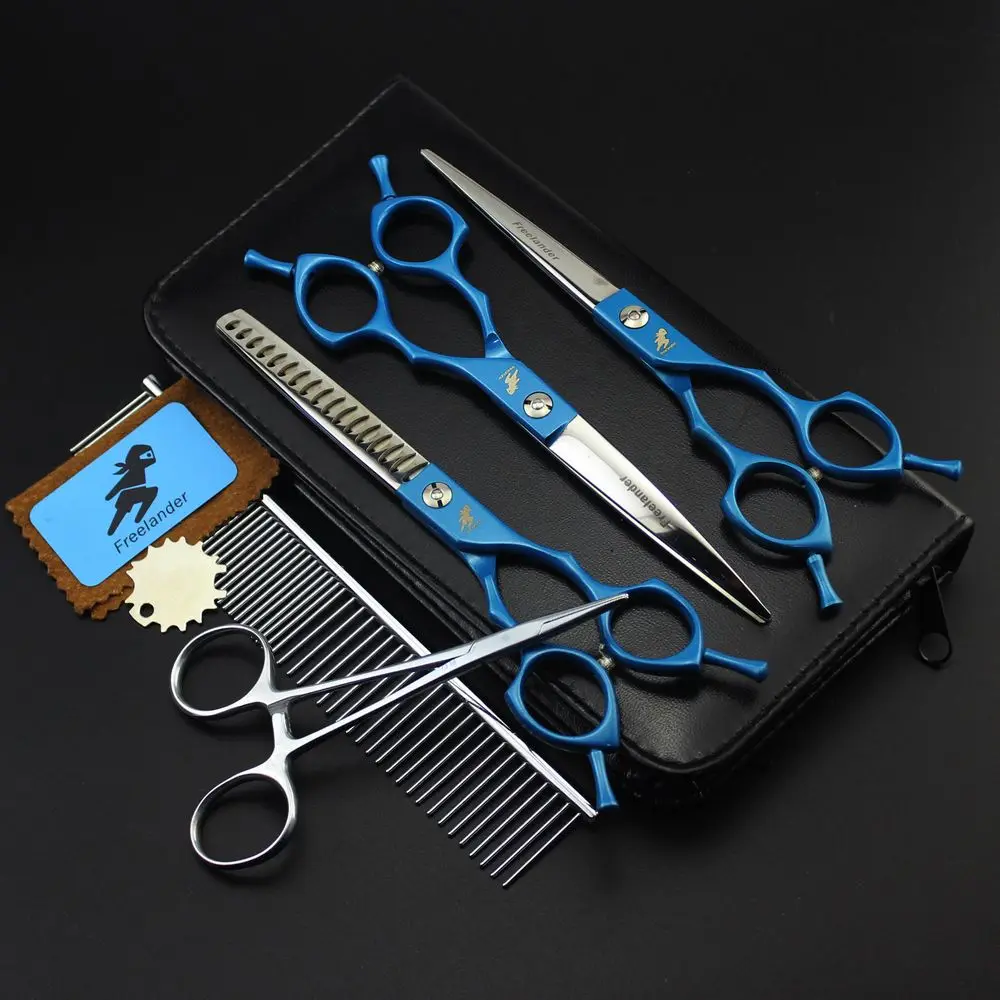

Freelander 6/6.5 inch Professional Pet Grooming Scissors Set ,Dog Grooming Shears,Hair Scissors For Dog Grooming
