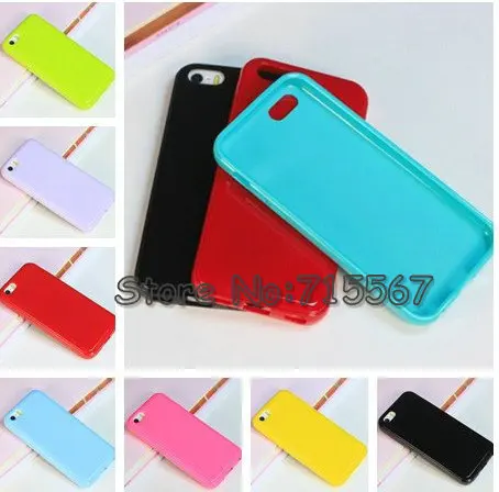 New arrival For iphone 5C TPU soft case cover High quality Candy color for 50pcs/lot+Free Shipping |