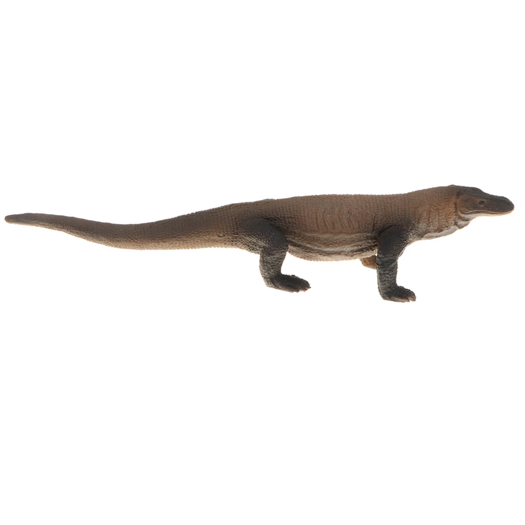 Realistic Animal Model Figurines, 7.3 Inch Monitor Lizard Reptile Model Action Figure Toy for Kids, Nature Educational Toy