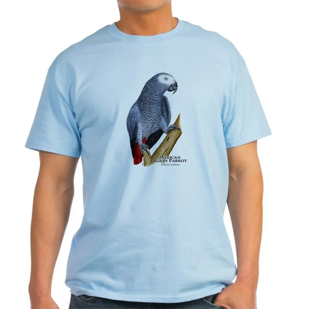 

CafePress African Gray Parrot Light T Shirt 100% Cotton T-Shirt (360258911)