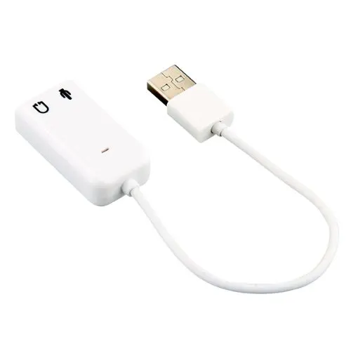 YOC USB 2,0 Виртуальная 2,1 канал аудио эффект 7,1 3D адаптер звуковой карты