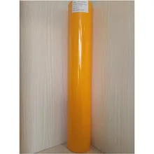 50 см x 25 м/roll) ПУ flex желтый средний Цвет теплообмена винил для одежды ПУ винил Плёнки для футболки гладить на винил тепла Пресс
