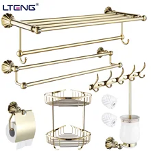 Античная латунный для ванной Аппаратные средства набор вешалок посылка полированная резные с буровая Бумага держатель настенный держатель для туалетнных принадлежностей Аксессуары для ванной комнаты Tj10