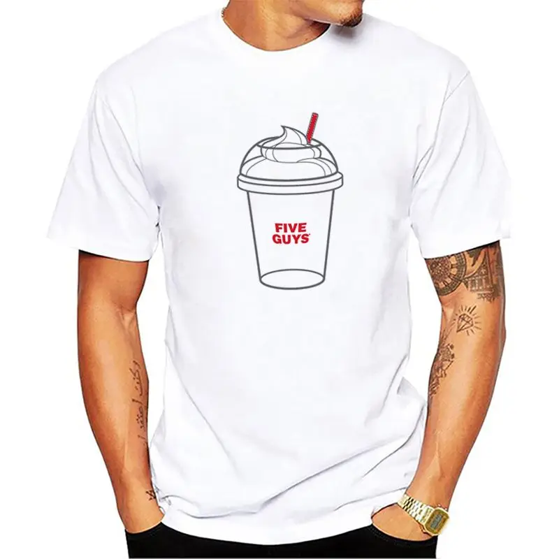 

2018 Five Guys Hip-Hop Simple Design Tee Tops Shirt Short Top O-neck Men's Shirt