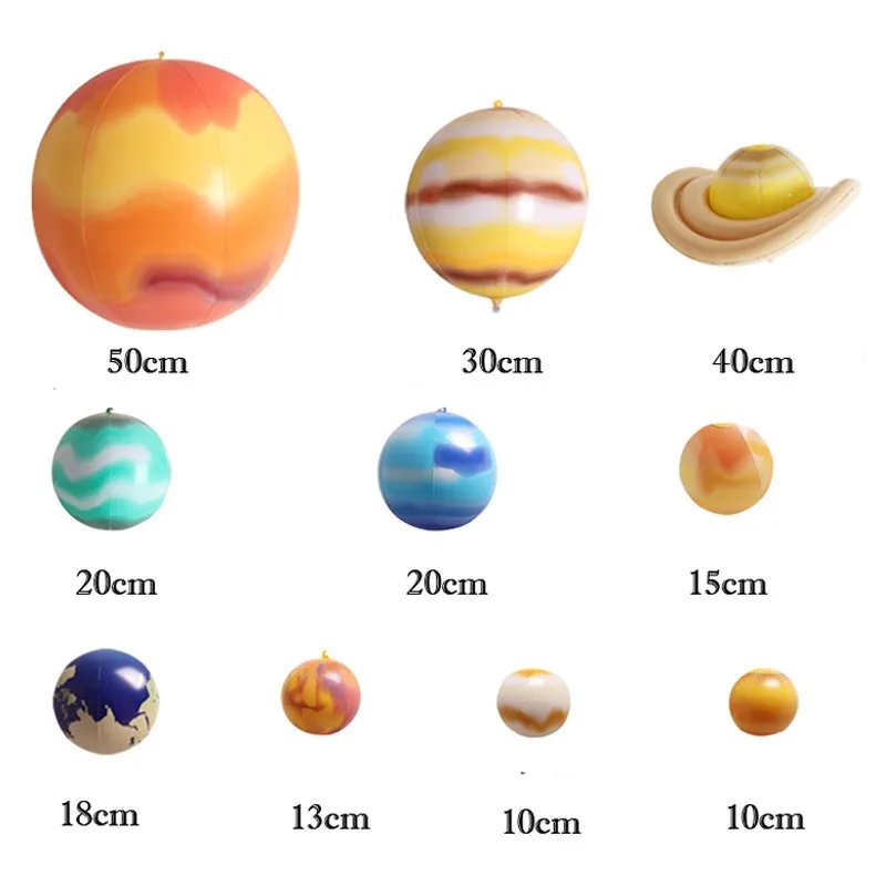 10 шт./компл. Солнечный Galaxy Учебная модель воздушные шары Шарм моделирование девять планет в солнечной Системы детские надувные игрушки вечерние реквизит