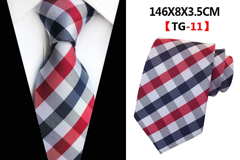 Модный Шелковый галстук 8 см, полосатый клетчатый галстук Pokla, галстук в горошек, желтые, синие галстуки для мужчин, деловые, свадебные, официальные галстуки, Подарочный галстук на шею