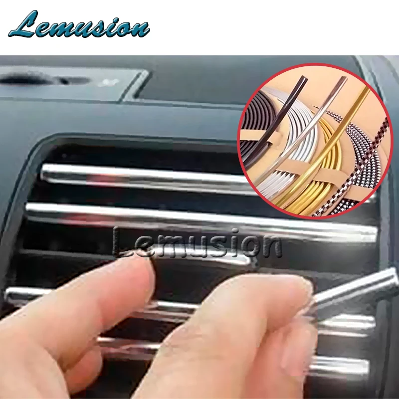 

3M DIY Car Interior Mouldings Chrome Strip For Buick Seat Leon Ibiza Opel Astra H J G Insignia Mokka Vectra C Zafira Corsa