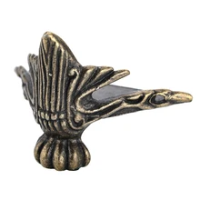 4 шт. 41x30 мм старинная деревянная коробка для ног угловая защита для ног треугольник из ротанга резной декоративный кронштейн для мебельного Оборудования