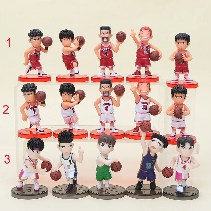 Экшн фигурки из аниме Slam Dunk коллекционные модели игрушек ПВХ 5 шт./компл. 8 см|model