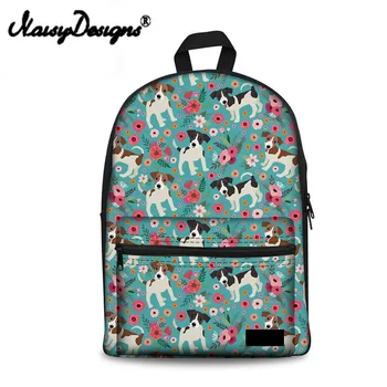 

Noisydesigns Women Backpack Jack Russel Korean Style Rucksack Stylish Printing Backpacks Teenager Girls Travel Mochila