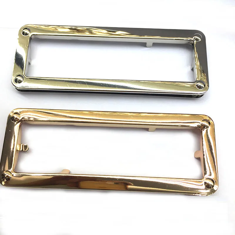 

Gold Rectangle metal purse handle oval cut out bag handle, 15cm width