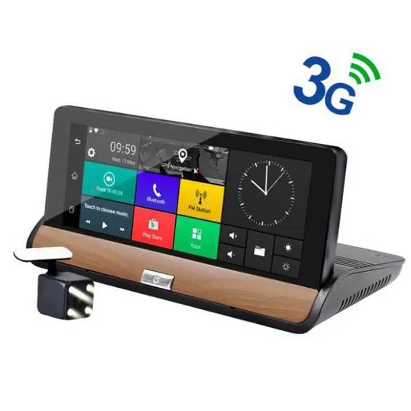 6,86 дюймов Android 3g Автомобильный видеорегистратор gps камера Даш камера Full HD 1080 p видео рекордер Wifi Bluetooth регистратор двойной объектив Dvrs Das