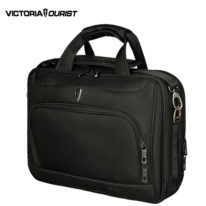 VICTORIATOURIST laptop shoulder bag men/men waterproof nylon messenger bag / mens business bag/handbag for men/ v7001 black